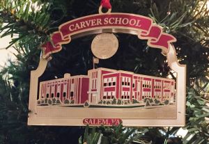 Here's an alt tag for the image: Carver School Salem, VA Christmas ornament.