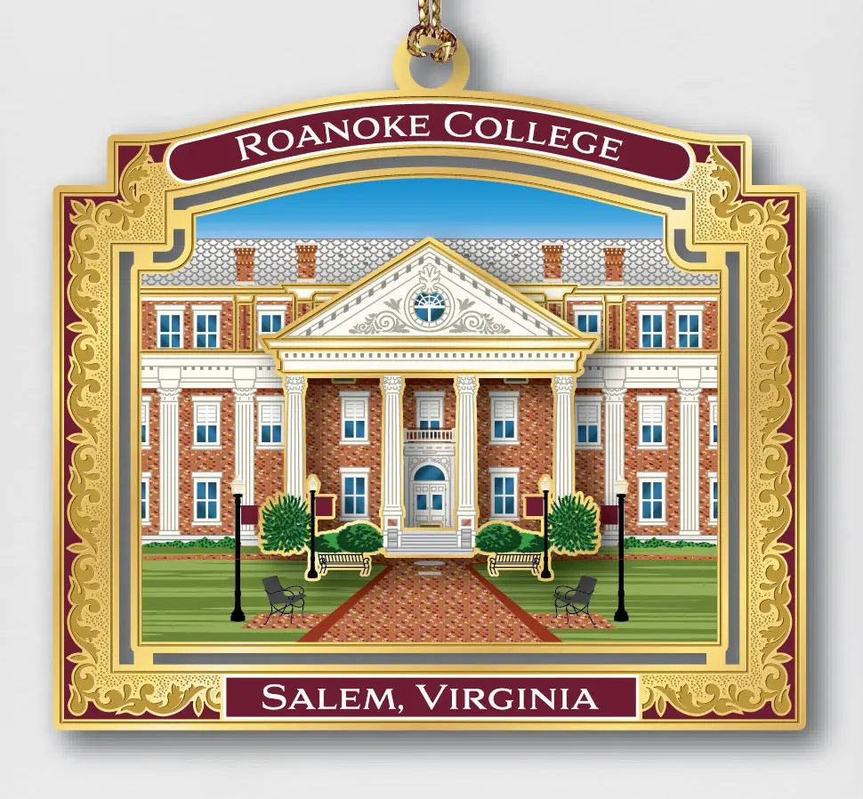 Roanoke College ornament, Salem, Virginia.