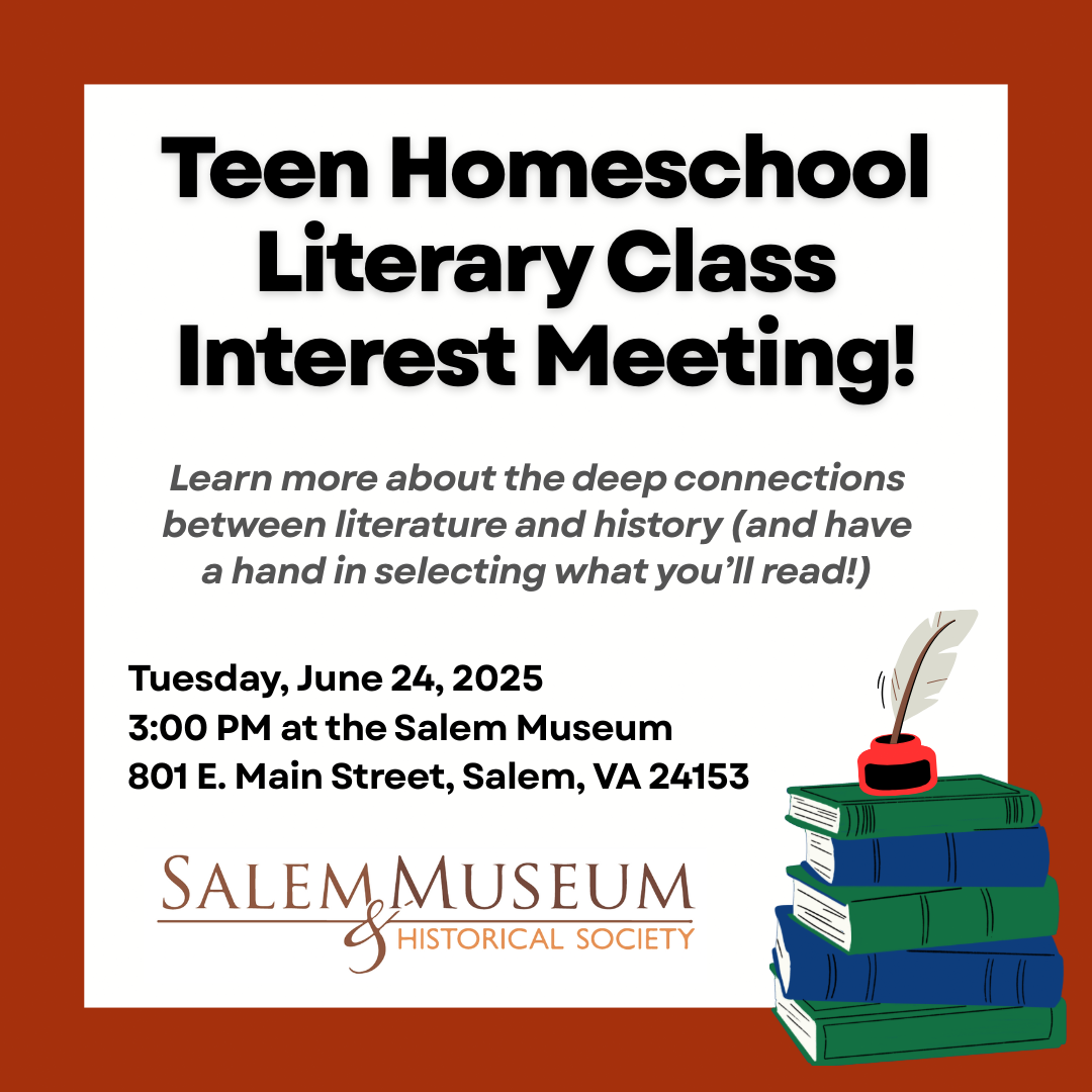 Teen Homeschool Literary Class Interest Meeting Flyer Teen Homeschool Literary Class Interest Meeting Flyer