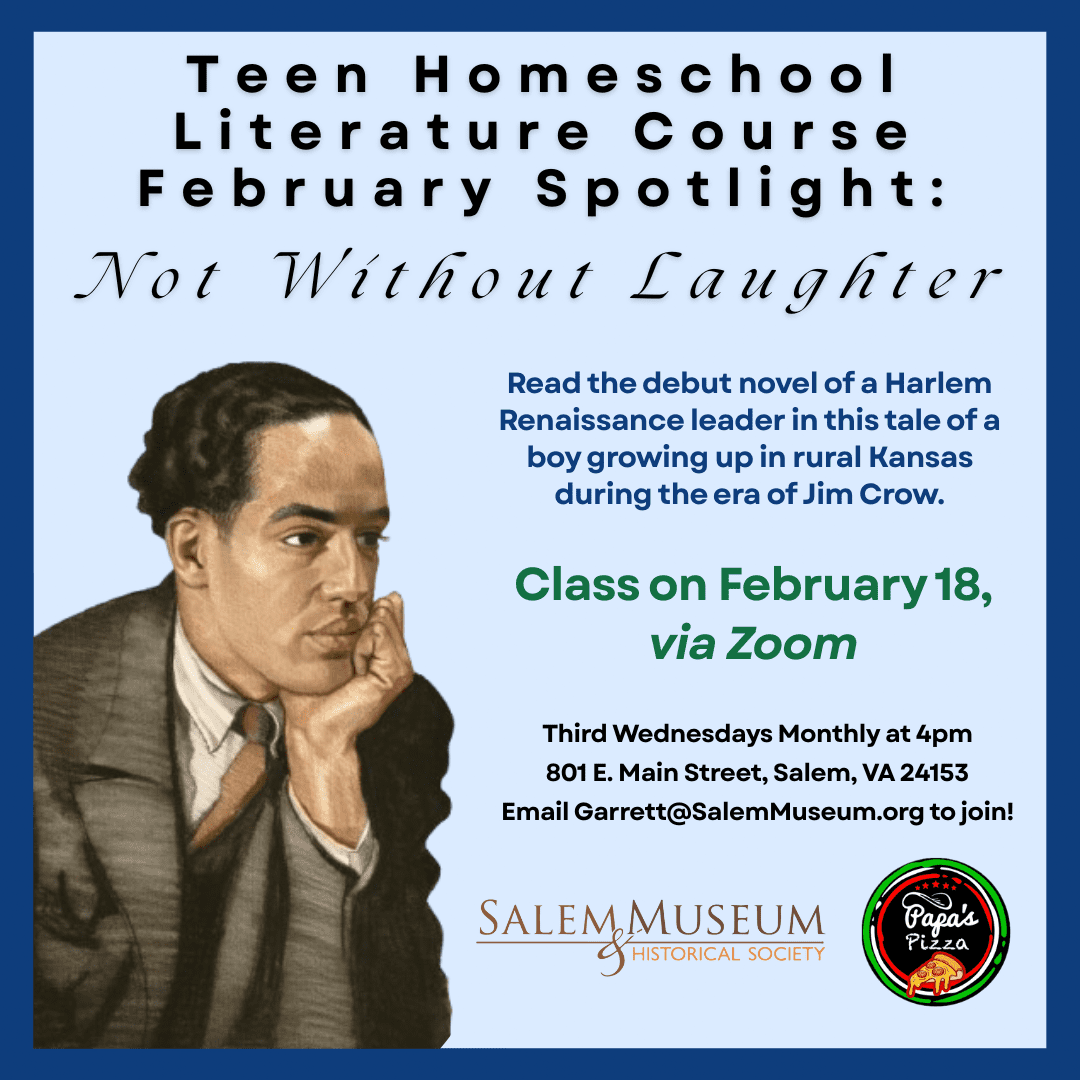 Not Without Laughter Teen Homeschool Lit Course 2025-2026 Square Flyer