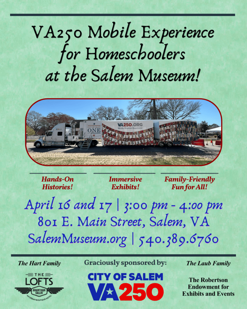 VA250 Mobile Experience - Homeschool Poster 2026