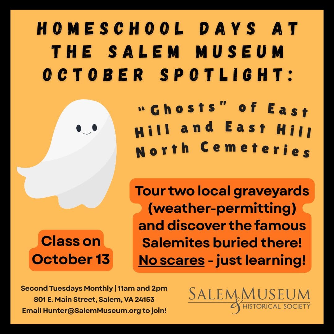 Ghost Walk Homeschool Day Class 2026-2027 Square Flyer